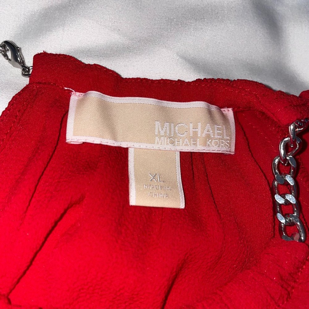 Red Micheal Kors Blouse